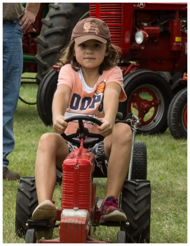 Rock River thresheree Girl On Tractor Toy Rock River thresheree Girl On Tractor Toy